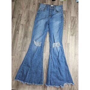 Women's Blue Flared Jeans
